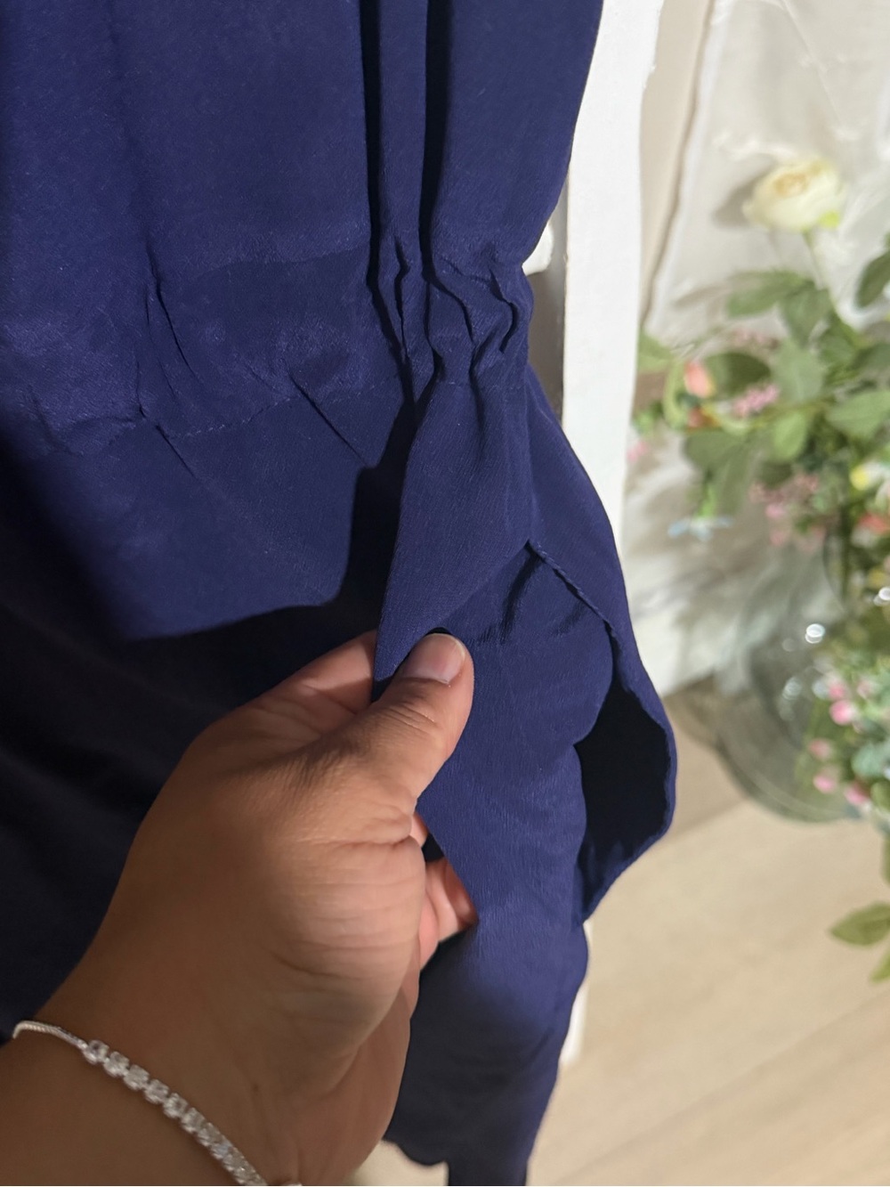 Madewell Navy Sleeveless Tie-Waist Coverup Dress - Picture 7 of 8